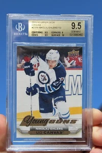 2015-16 Nikolaj Ehlers UD YG Young Guns Canvas BGS 9.5 Gem Mint #C116 Rookie RC - Bild 1 von 2