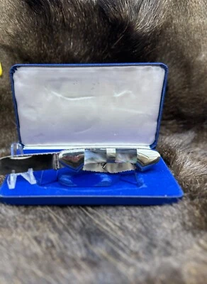 Parker Cutlery Co. Cuchillo de canoa grande abulón trabajado con archivo personalizado como nuevo SN#: 261 Foto 1 de 4