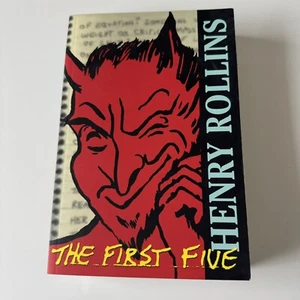 SIGNED Henry Rollins The First Five Book 1997 7th Print Black Flag Punk Memoir - Imagen 1 de 12