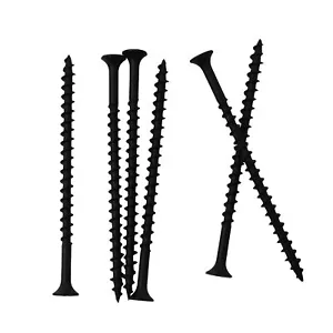 70pcs #8×3 Pollici Alta Durezza Viti per Cartongesso, Nero, Filo Grosso, × 3" - Foto 1 di 7