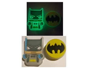 Batman Glow in The Dark Shoe Charms! 2PC Set! NEW! For Shoes +! Croc Compatible - Picture 1 of 4