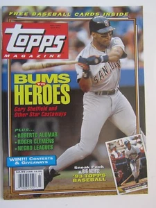 Topps Magazine #12 Fall 1992 GARY SHEFFIELD w/ Cards - Mark McGwire - Picture 1 of 3