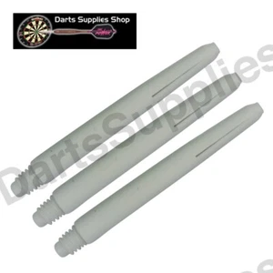 Pack of 4 Sets Shanghai Satin Nylon Darts Shafts Extra Long Stems in White 66mm - Picture 1 of 1