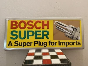 Bosch Super ” A Super Plug For Imports” Sign 23.75”x9.75” - Picture 1 of 2
