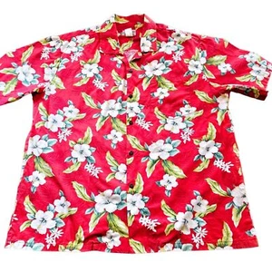 Vintage CT Hawaii Fashions Hawaiihemd Herren XL 100% Baumwolle Hibiskus Blumen - Bild 1 von 9