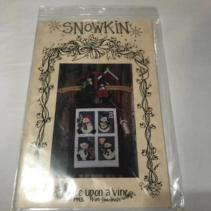 Snowkin Once Upon A Vine Kim Goodrich Sewing Pattern Frosty Dolls & Quilt - Picture 1 of 1