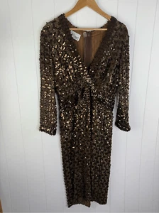 Vintage Lilli Diamond California Sequin Bombshell Dress 1960s approx M - Picture 1 of 7