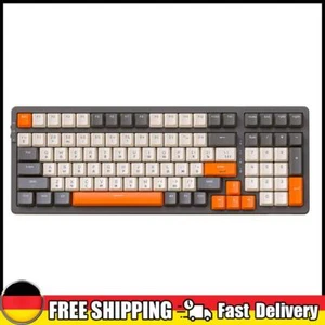 Drahtlose mechanische Tastatur BT5.0/2,4 GHz/Typ-C verkabelt (grau-weiß-roter Sc - Bild 1 von 12