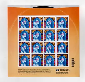 JANICE JOPLIN USPS FOREVER STAMPS SHEET MINT 2014 MUSIC R&R HIPPIE HAIGHT-ASHBUR - Picture 1 of 2