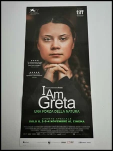 I AM GRETA A FORCE OF NATURE Original Movie Poster 12x27" Italian THUNBERG - Picture 1 of 2