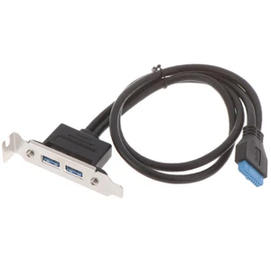 2Ports USB 3.0 Back Panel To Motherboard 20pin Header Connector With PCI Slot~j; - Afbeelding 1 van 12