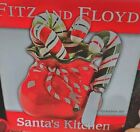Fitz and Floyd Classics Santas Kitchen Spreaders (4) 🍬 Cane in a Sack