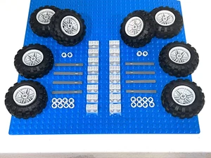 Lego Technic Wheels Matched (55976) (56145) + Tires For Car Truck Large 56x26 - Picture 1 of 3