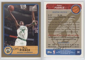 2003-04 Bazooka Gold Paul Pierce (White Jersey) #34.1 HOF