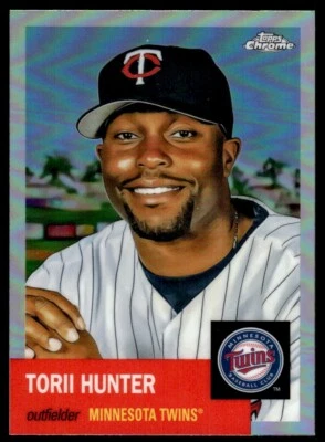 2022 TOPPS CHROME PLATINUM REFRACTOR Torii Hunter Twins #46 - Image 1 of 2