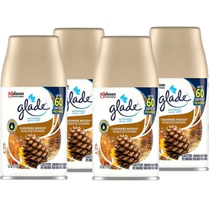 Glade Air Freshener Automatic Spray Refill Cashmere Woods Scent 6.2 Oz. 4/Pack - Picture 1 of 1