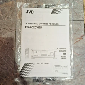 Vintage JVC RX-6020VBK Receiver Owners Instruction Manual original paper - Picture 1 of 6