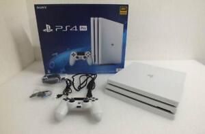 PS4 Pro Juego Consola Glacier White HDD 1TB Japón Sony PlayStation4 Excelente