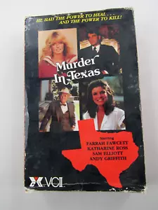 VTG Murder in Texas VHS VCII Farah Fawcett Sam Elliott Video Tape Big Box 1987 - Picture 1 of 9