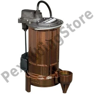 Automatic Sump/Effluent Pump w/ Vertical Float Switch, 10' cord, 3/4 HP, 115V - Picture 1 of 1