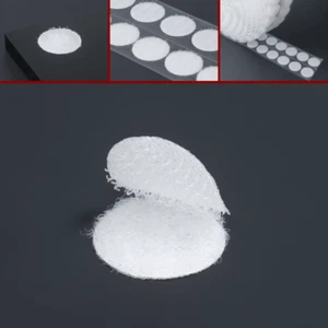 1-1100 x Klettpunkte Ø19 oder 33 mm selbstklebend weiß | Flausch Haken oder Set - Bild 1 von 4