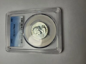 1953 PCGS PR64 Washington Quarter Nice Clean Holder - Picture 1 of 2