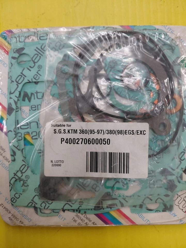 Juego de juntas de extremo superior 1995-97 Ktm Egs/Exc 360 y 1998 380 P400270600050 Athena Foto 1 de 1