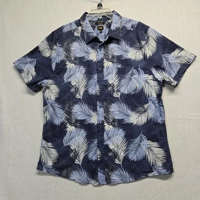 Lee fitted button up blue floral men's shirt size XL - Image 1 of 4