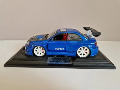 Kentoys 1/24 Subaru Impreza WRX - Blu (con funzioni di illuminazione) - Immagine 1 di 4