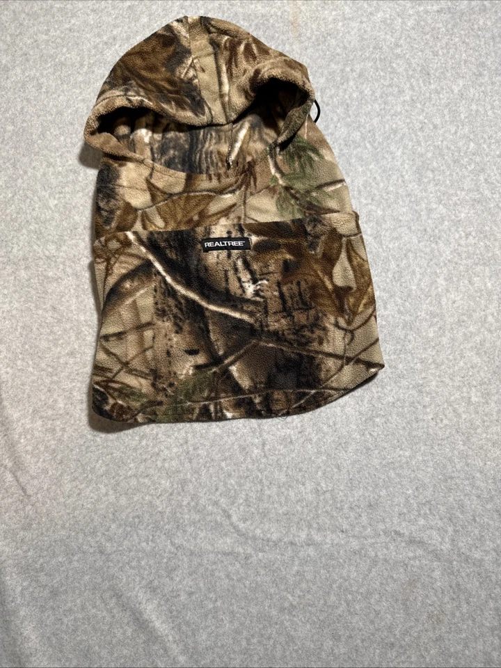 Realtree Camo Balaclava, 4-in-1 Gaiter Muzzle Hood Hat, Fleece Hunting Cap - Image 1 of 4