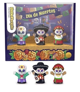 Little People Collector Día de Muertos Esqueleto Mariachi Folklórico Juego De 3 - Imagen 1 de 7
