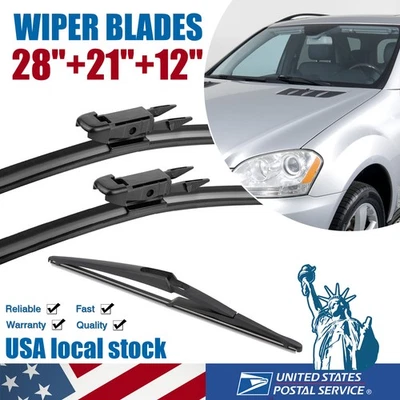 Juego de limpiaparabrisas delanteros + traseros OEM para parabrisas Mercedes-Benz ML350 2006-2011 Foto 1 de 4