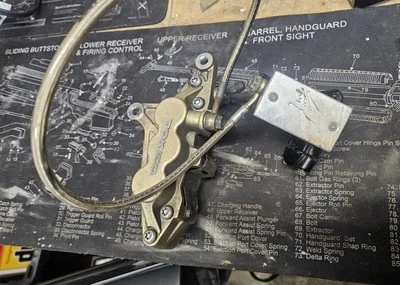 2006 99-07 Suzuki Hayabusa Drag Racing  GSX1300R Single Side Brake Disc Caliper Foto 1 de 4