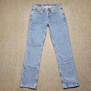 Jeans Levis 514 uomo 28x31 blu denim sbiadito gamba dritta elasticizzato anni 90 grunge - Foto 1 di 16