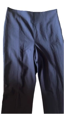Tory Burch Wool Navy Blue High Waist Lined Dress Pants 10T Side Zip - Image 1 of 4