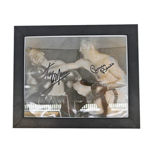 Carmen Basillio Tony Demarco Autographed Signed Framed 8x10 Photo JSA COA - 2 - Picture 1 of 4