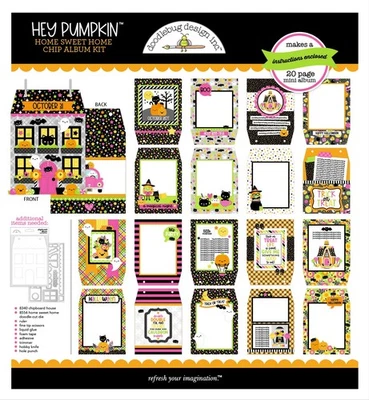 Doodlebug Chip Album Kit-Hey Pumpkin - 5A002FLK-1GH0K - Image 1 of 2