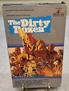 The Dirty Dozen (VHS 1983 MGM) Original flip top box Lee Marvin Ernest Borgnine - Picture 1 of 3
