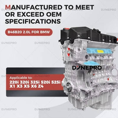 Long Block Engine For 2004-2013 BMW 120i 318i 320i 520i X1 2.0L L4 N46 — 第 1/4 张图片