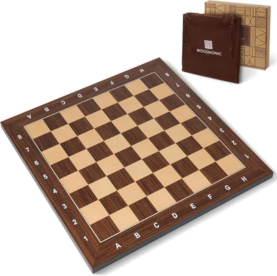Wooden Chess Board 16 Inch - Professional Tournament Chessboard Only, Premium Wo - Image 1 of 4