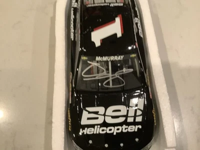 JAMIE MCMURRAY AUTOGRAPHED 2013 CHEVY SS BELL HELICOPTER DIECAST & CARD - Image 1 of 4