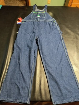 全新 复古 Lady Liberty 围兜工作服 女式 20 深色水洗 美国制造 全新带标签 — 第 1/4 张图片