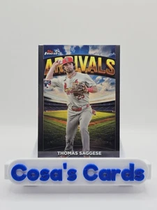 THOMAS SAGGESE 2025 TOPPS FINEST BASEBALL ARRIVALS RC #A-19 - Picture 1 of 2