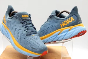 HOKA ONE Clifton Men's Running Gobin Blue Athletic Shoes Size 11D - Picture 1 of 14
