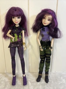 Disney Descendants TWO MAL Dolls Signature Isle Of The Lost Doll 2014, Read! - Picture 1 of 19