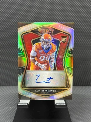 2020 Panini Select Curtis Weaver /99 Silver Prizm RC Auto #RS-CUW Browns - Image 1 of 2