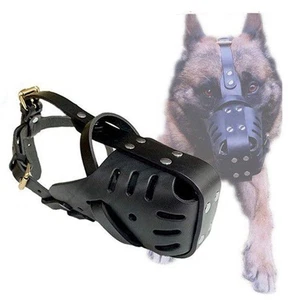 German English Leather Terrier Dog Shepherd Muzzle Strong Cattlehide Bull For θ - Picture 1 of 7