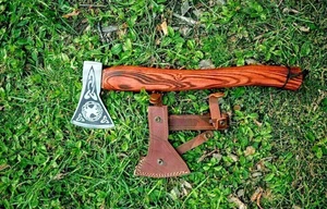 Custom Viking Axe – Hand-Forged Carbon Steel Outdoor Hunting & Camping Axe - Bild 1 von 5