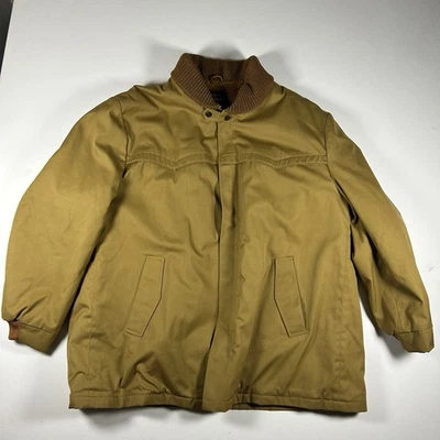 Vintage Sears Sportswear Bomber Jacket Mens 52 Reg Perma Prest Harrington 70s - Image 1 of 4