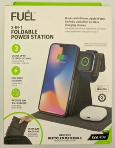 Fuel 3-in-1 Foldable Power Station for iPhone/Apple Watch/AirPods - Picture 1 of 4